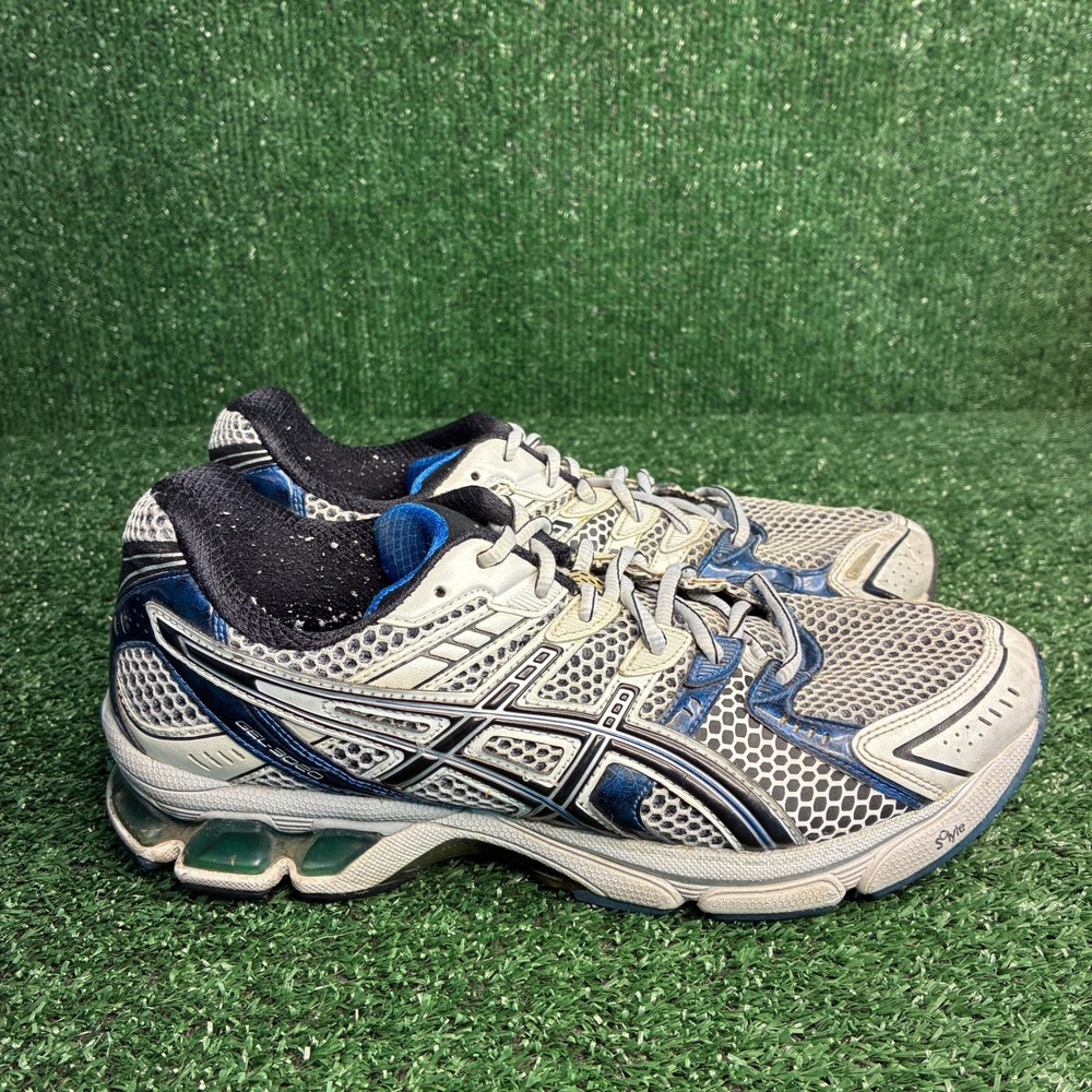 Asics Gel-3020 T049N Mesh Breathable Y2K Gorpcore Running Shoes White Blue Men 8